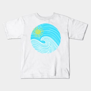 A Happy Sunny Wave Kids T-Shirt